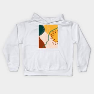 Abstract Bohemian Shapes Kids Hoodie